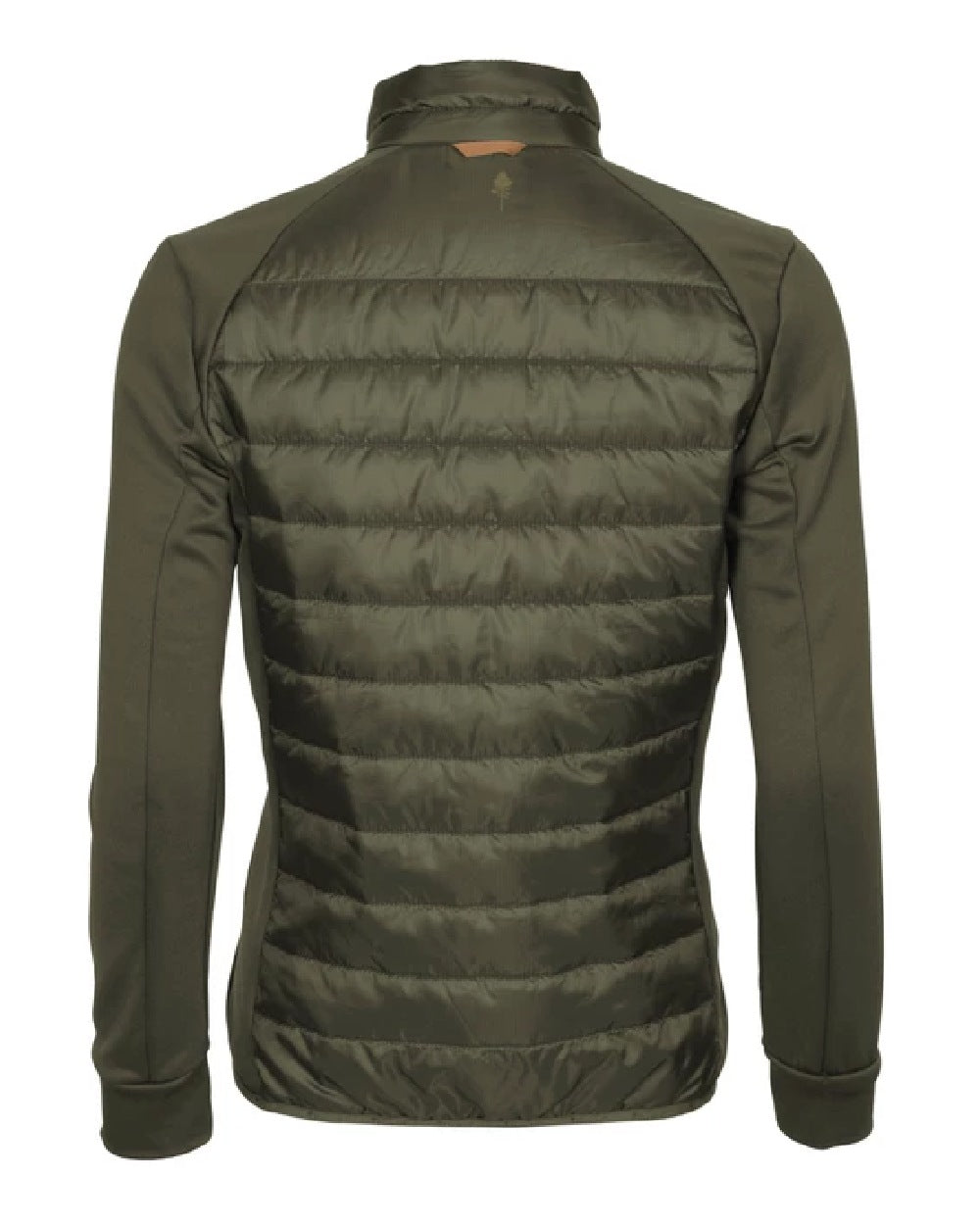 Pinewood Womens Finnveden Hybrid Power Fleece Jacket in Olive #colour_olive