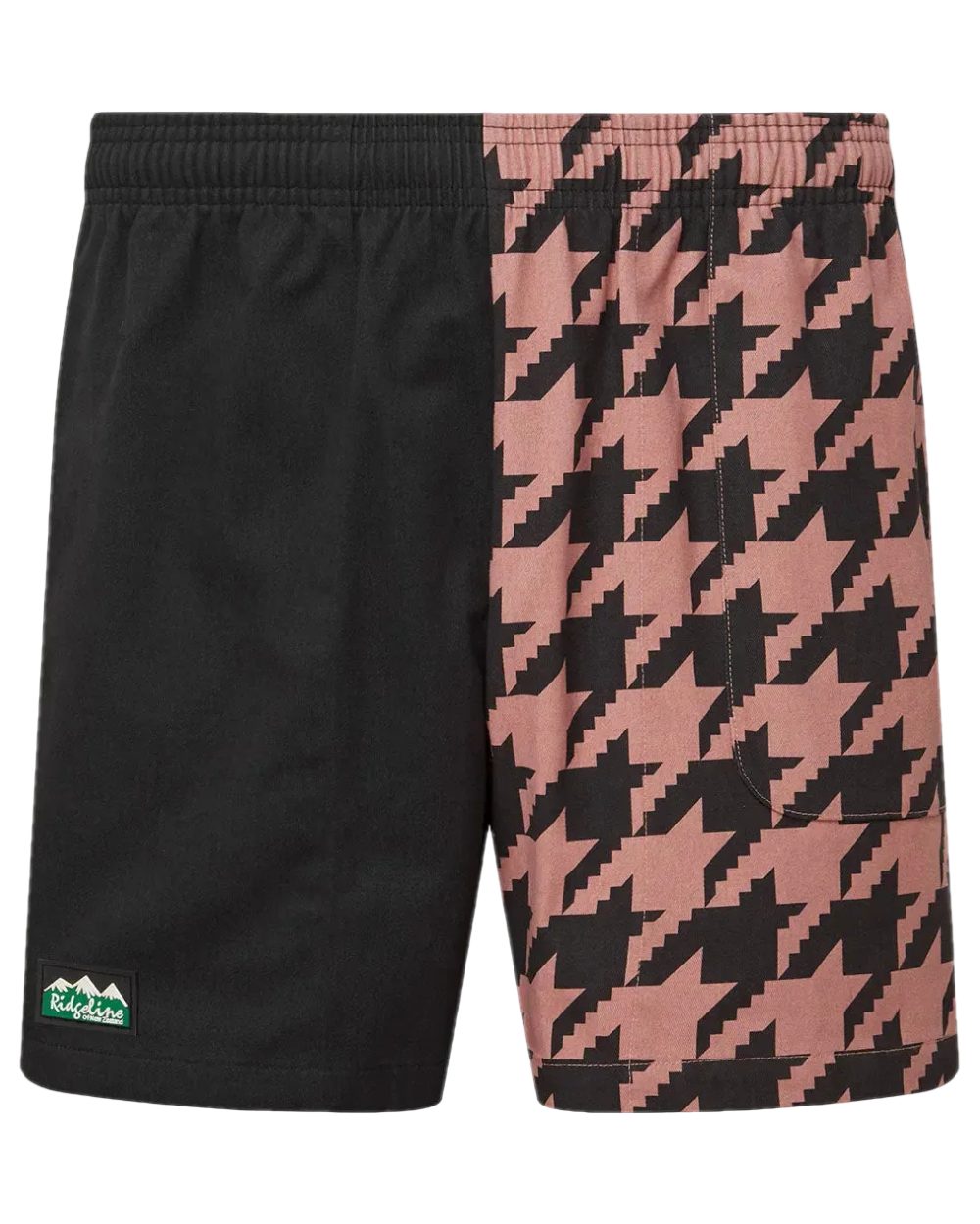 Black Print Coloured Ridgeline Backslider Shorts on white background #colour_black-print