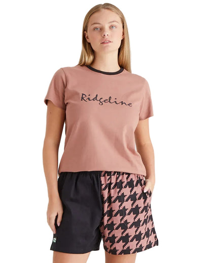 Black Print Coloured Ridgeline Backslider Shorts on white background #colour_black-print