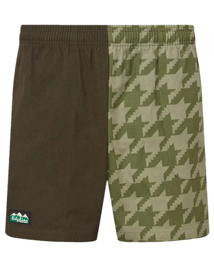 Deep Forest Print Coloured Ridgeline Backslider Shorts on white background #colour_deep-forest-print