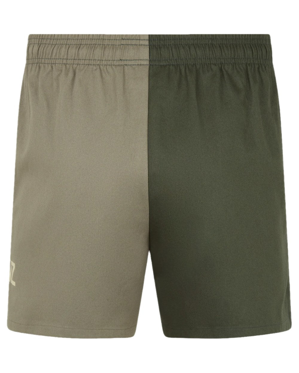 Olive Multi coloured Ridgeline Backslider Shorts on white background #colour_olive-multi
