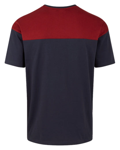 Navy Multi coloured Ridgeline Backslider T-Shirt on white background #colour_navy-multi