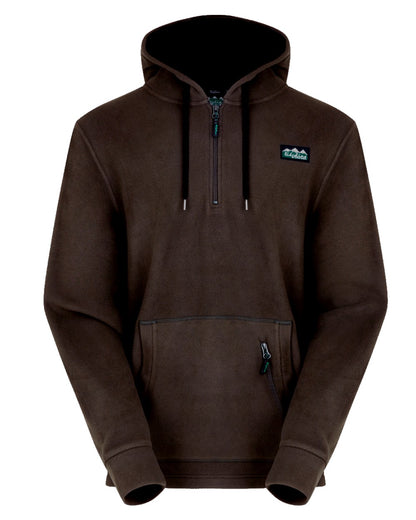 Bark Coloured Ridgeline Ballistic Hooded Fleece on white background #colour_bark