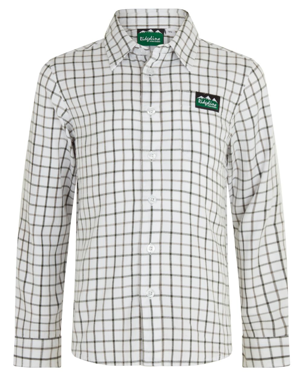 Deep Forest coloured Ridgeline Childrens Sedgebrook Shirt on white background #colour_deep-forest