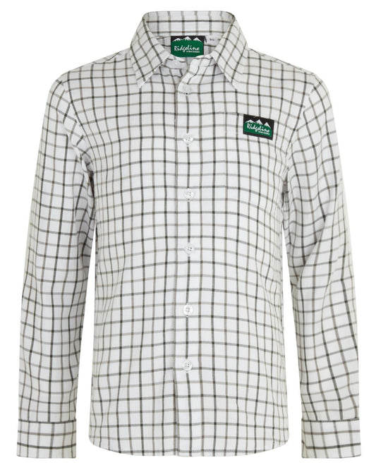 Deep Forest coloured Ridgeline Childrens Sedgebrook Shirt on white background #colour_deep-forest