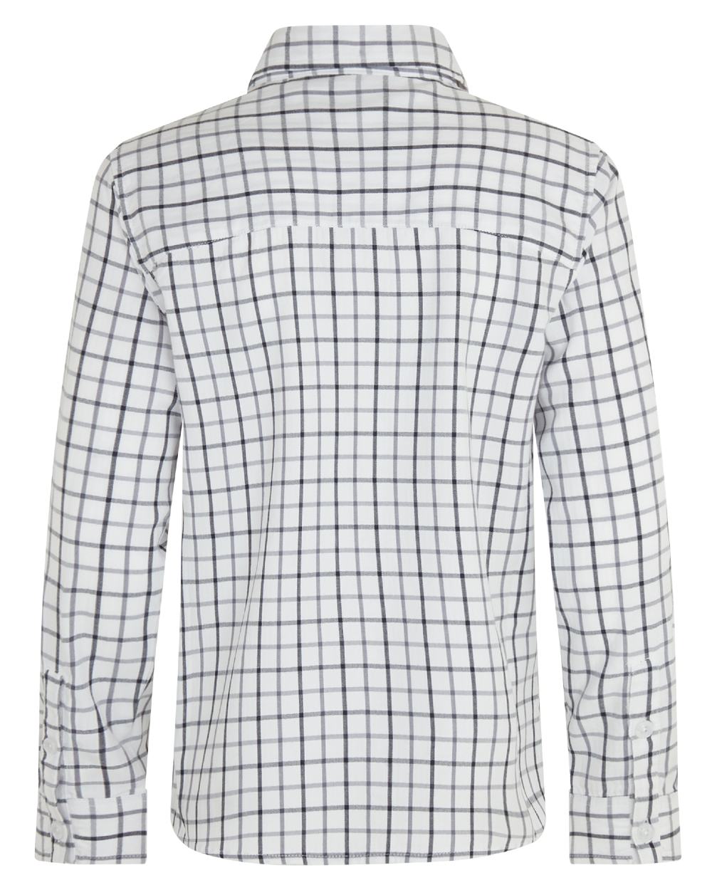 Navy coloured Ridgeline Childrens Sedgebrook Shirt on white background #colour_navy