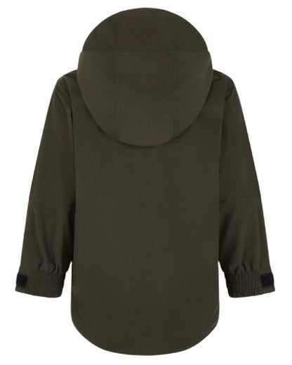 Deep Forest coloured Ridgeline Childrens Spiker Jacket on white background #colour_deep-forest
