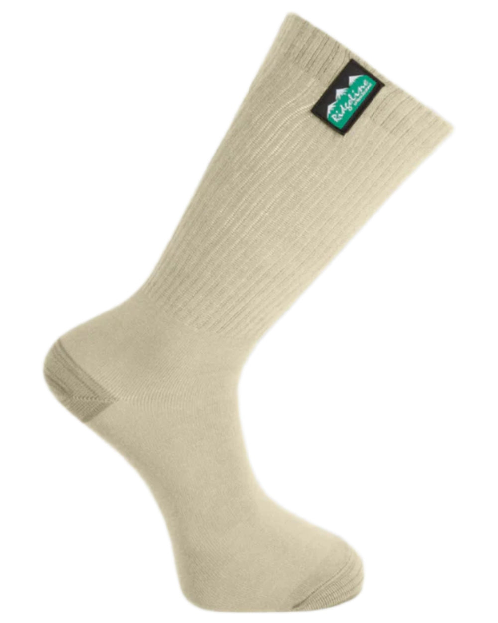 Olive Multi coloured Ridgeline Cotton Light Work Mid Length Socks 3 Pack on white background #colour_olive-multi