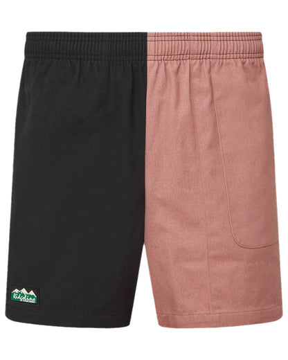 Black Dusky Pink Coloured Ridgeline Hose Down Shorts on white background #colour_black-dusky-pink