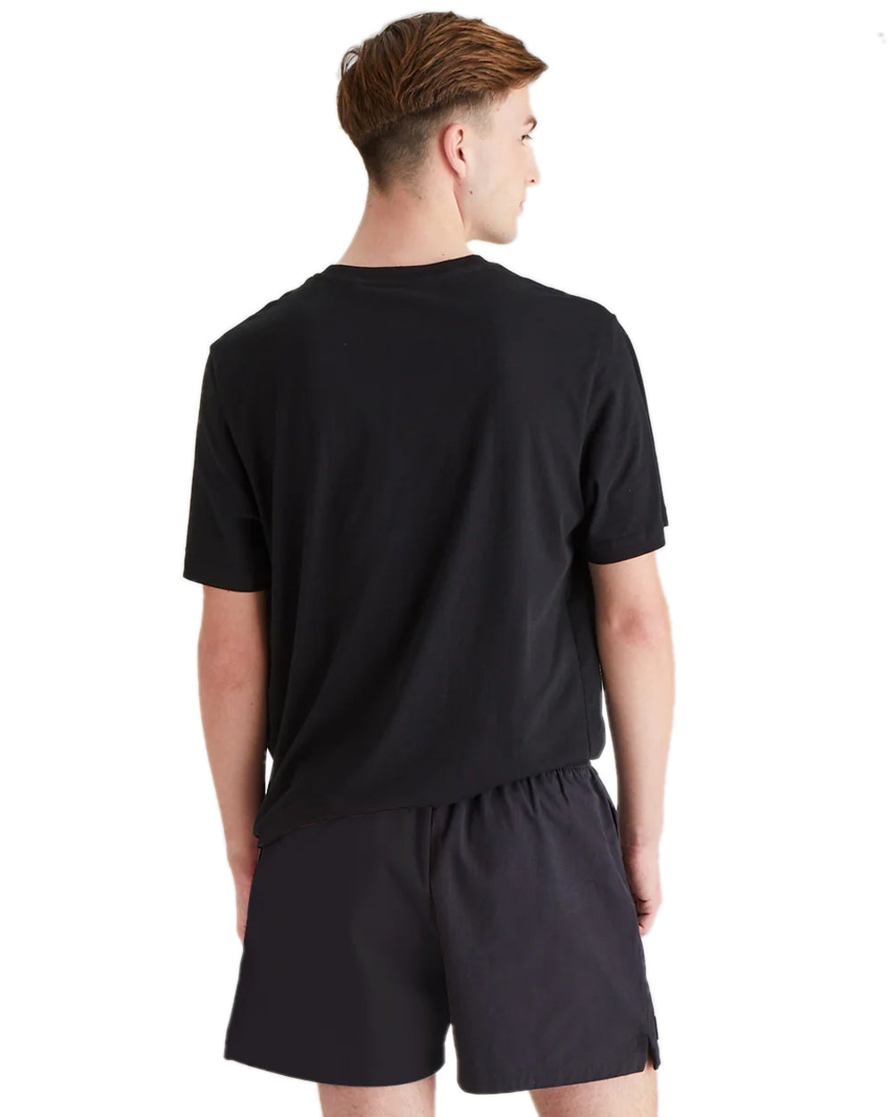 Black Coloured Ridgeline Hose Down Shorts on white background #colour_black