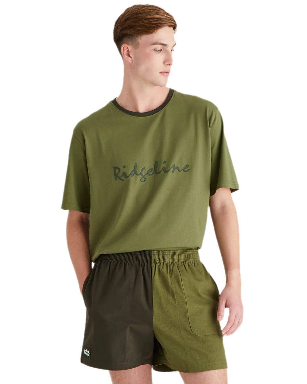 Deep Forest Fern Green Coloured Ridgeline Hose Down Shorts on white background #colour_deep-forest-fern-green