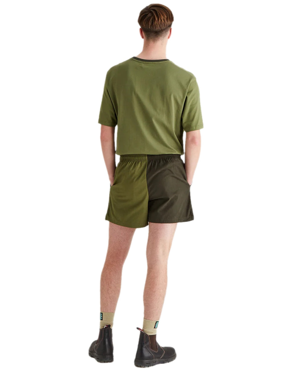 Deep Forest Fern Green Coloured Ridgeline Hose Down Shorts on white background #colour_deep-forest-fern-green