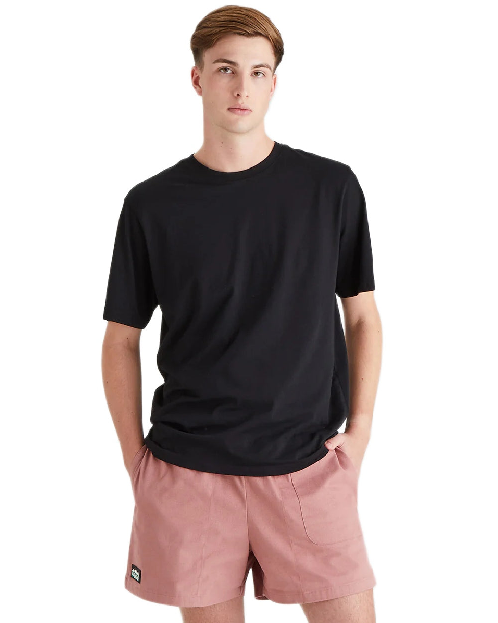Dusky Pink Coloured Ridgeline Hose Down Shorts on white background #colour_dusky-pink