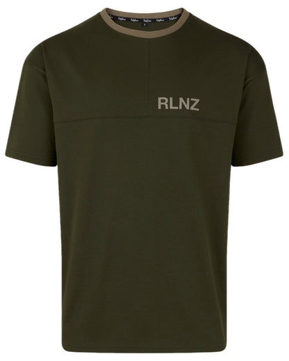 Olive coloured Ridgeline Hose Down T-Shirt on white background #colour_olive