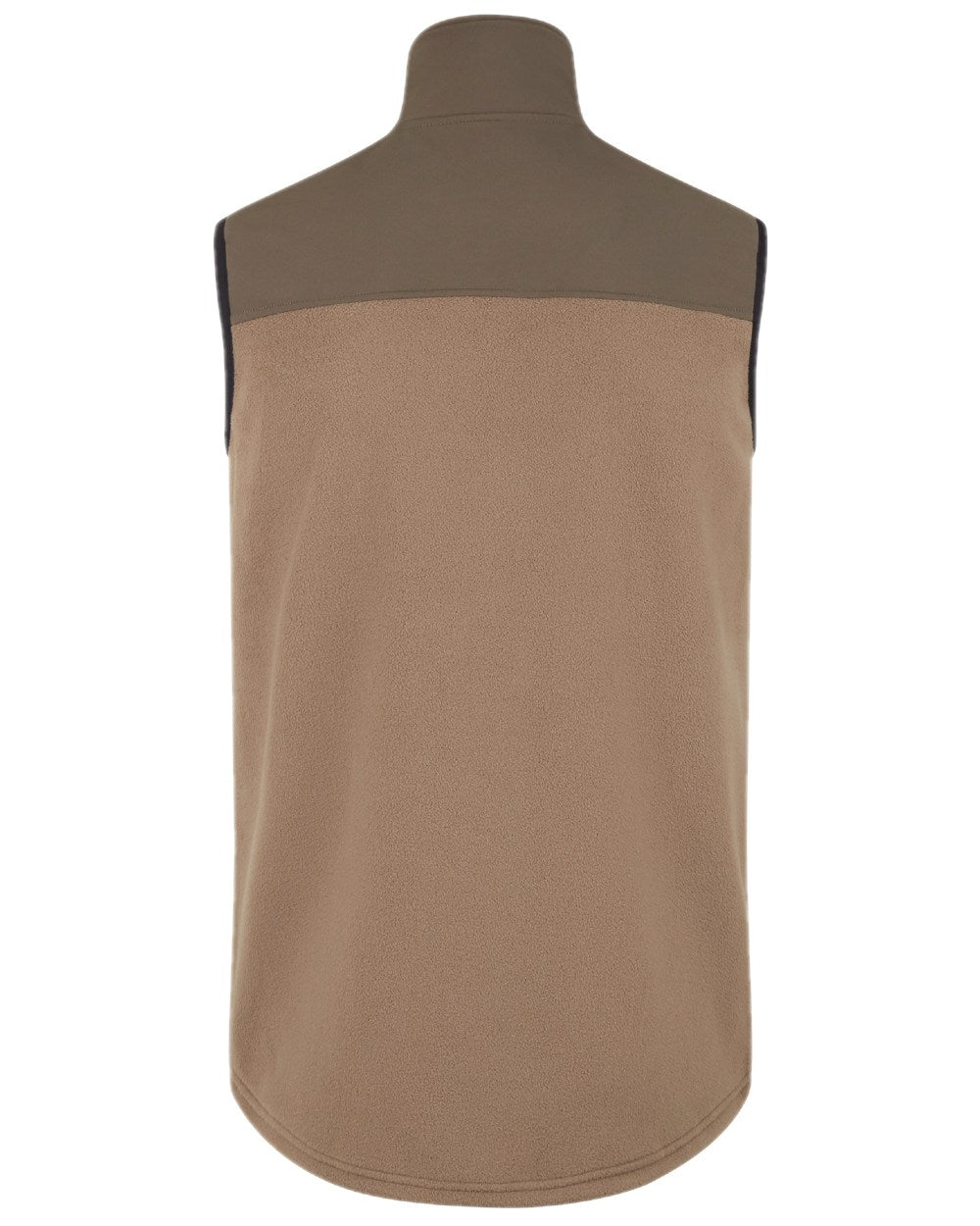 Light Bark Coloured Ridgeline Hybrid Fleece Gilet on white background #colour_light-bark