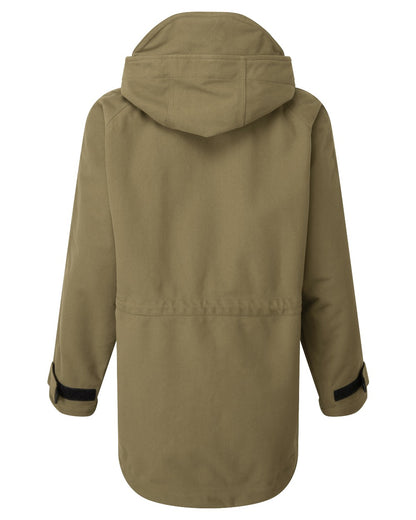 Teak coloured Ridgeline Kids Monsoon Classic Jacket on white background #colour_teak
