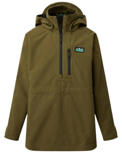 Teak coloured Ridgeline Kids Monsoon Smock on white background #colour_teak