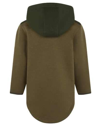 Olive coloured Ridgeline Kids NZ Hoodie on white background #colour_olive