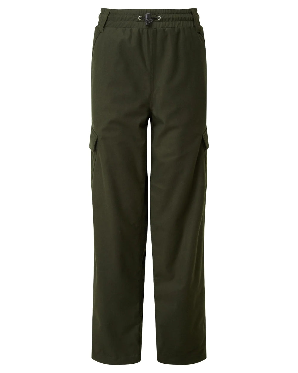 Olive coloured Ridgeline Kids Spiker Pants on white background #colour_olive