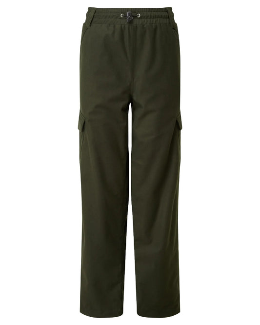 Olive coloured Ridgeline Kids Spiker Pants on white background #colour_olive