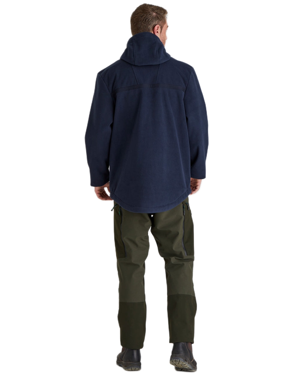 Navy Coloured Ridgeline Kodiak Fleece Jacket on white background #colour_navy
