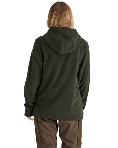 Deep Forest Coloured Ridgeline Ladies Ballistic Hoodie on white background #colour_deep-forest