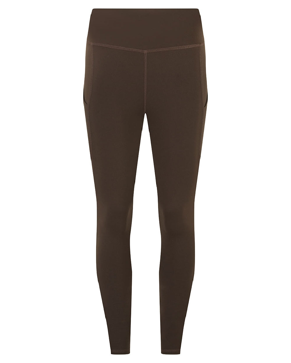Deep Bark coloured Ridgeline Ladies Infinity Leggings on white background #colour_deep-green