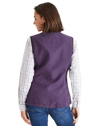 Nightshade Coloured Ridgeline Ladies Monarch Gilet on white background #colour_nightshade