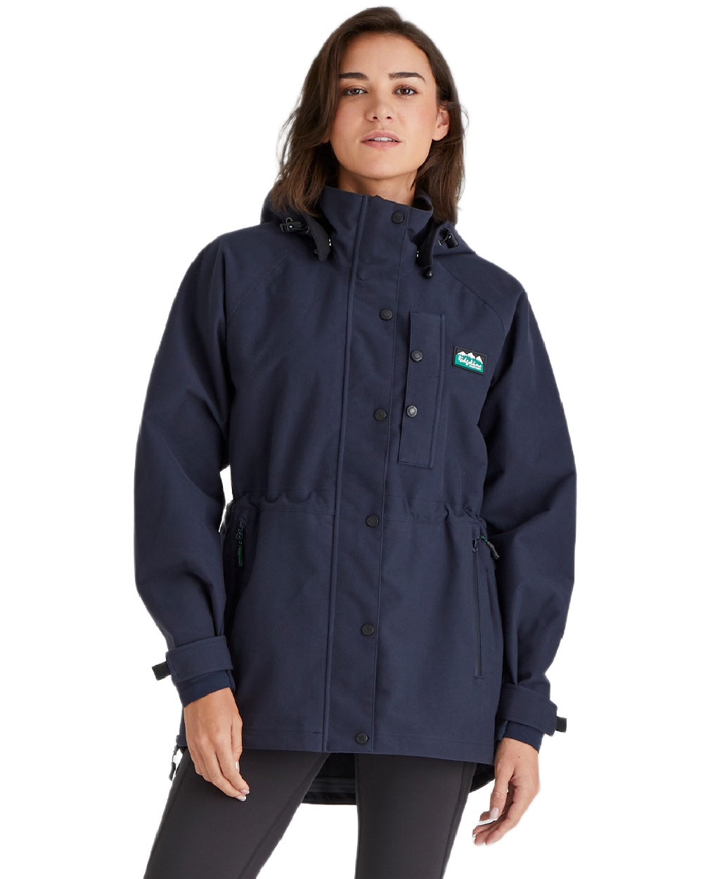 Navy Coloured Ridgeline Ladies Monsoon Classic Jacket on white background #colour_navy