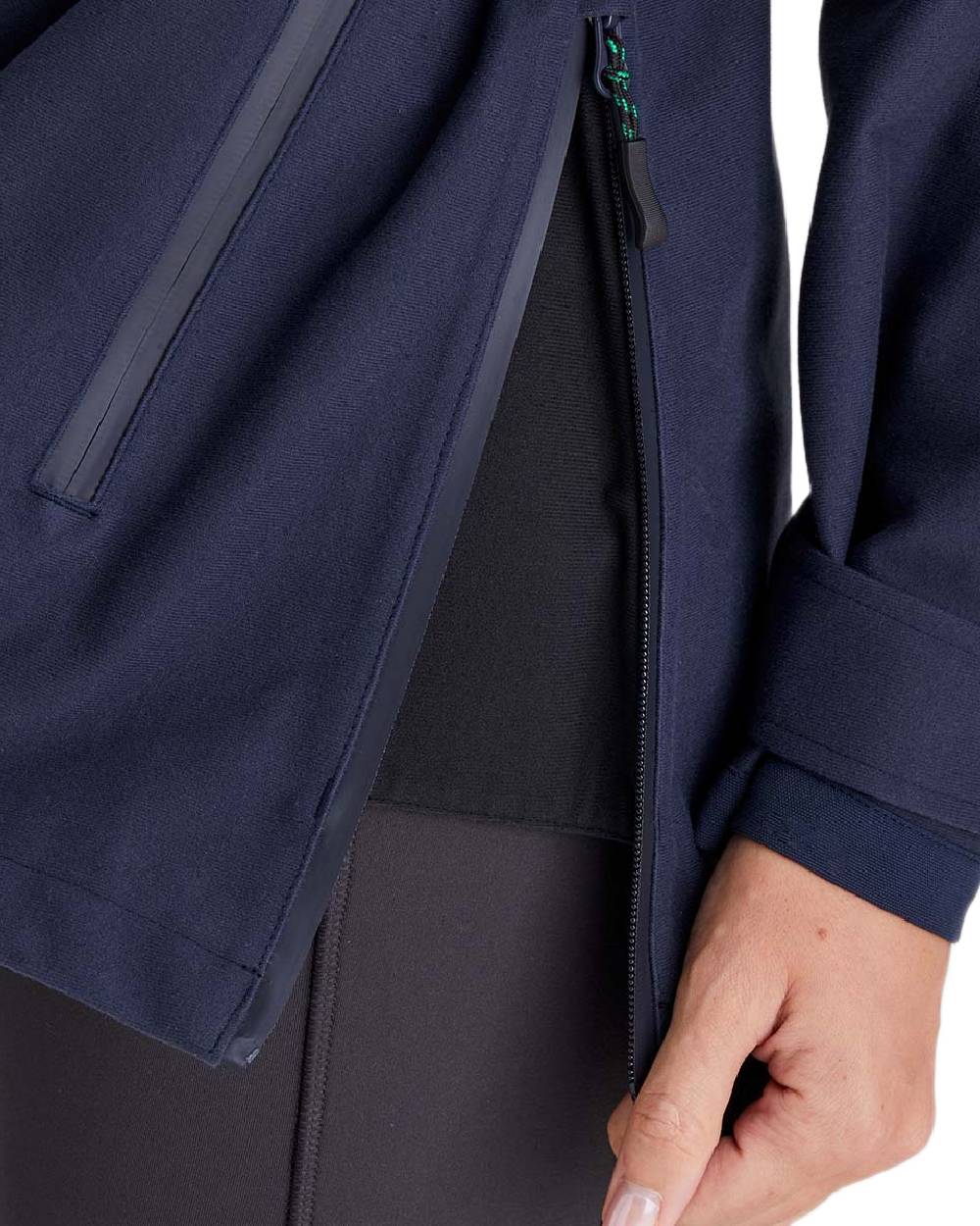 Navy Coloured Ridgeline Ladies Monsoon Classic Jacket on white background #colour_navy