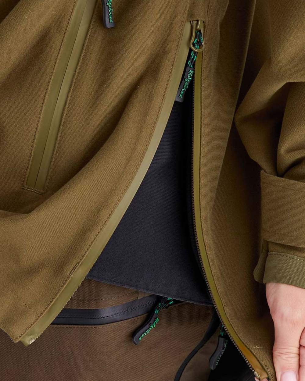 Teak Coloured Ridgeline Ladies Monsoon Classic Jacket on white background #colour_teak