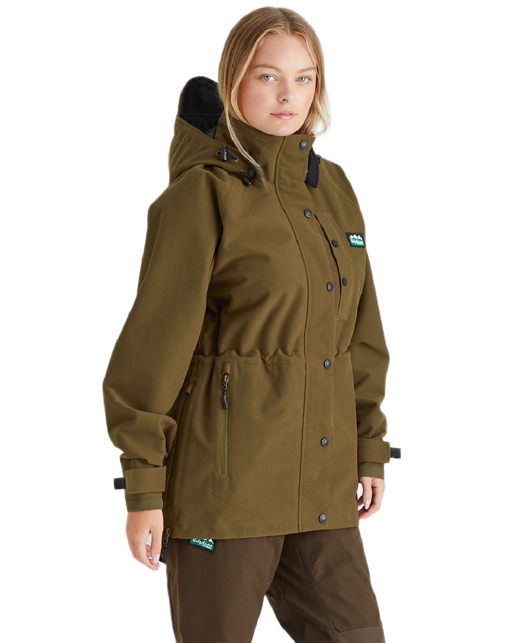 Teak Coloured Ridgeline Ladies Monsoon Classic Jacket on white background #colour_teak