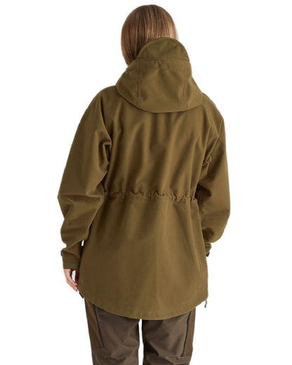 Teak Coloured Ridgeline Ladies Monsoon Classic Jacket on white background #colour_teak