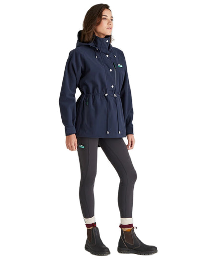 Navy Coloured Ridgeline Ladies Monsoon Nordic Smock on white background #colour_navy