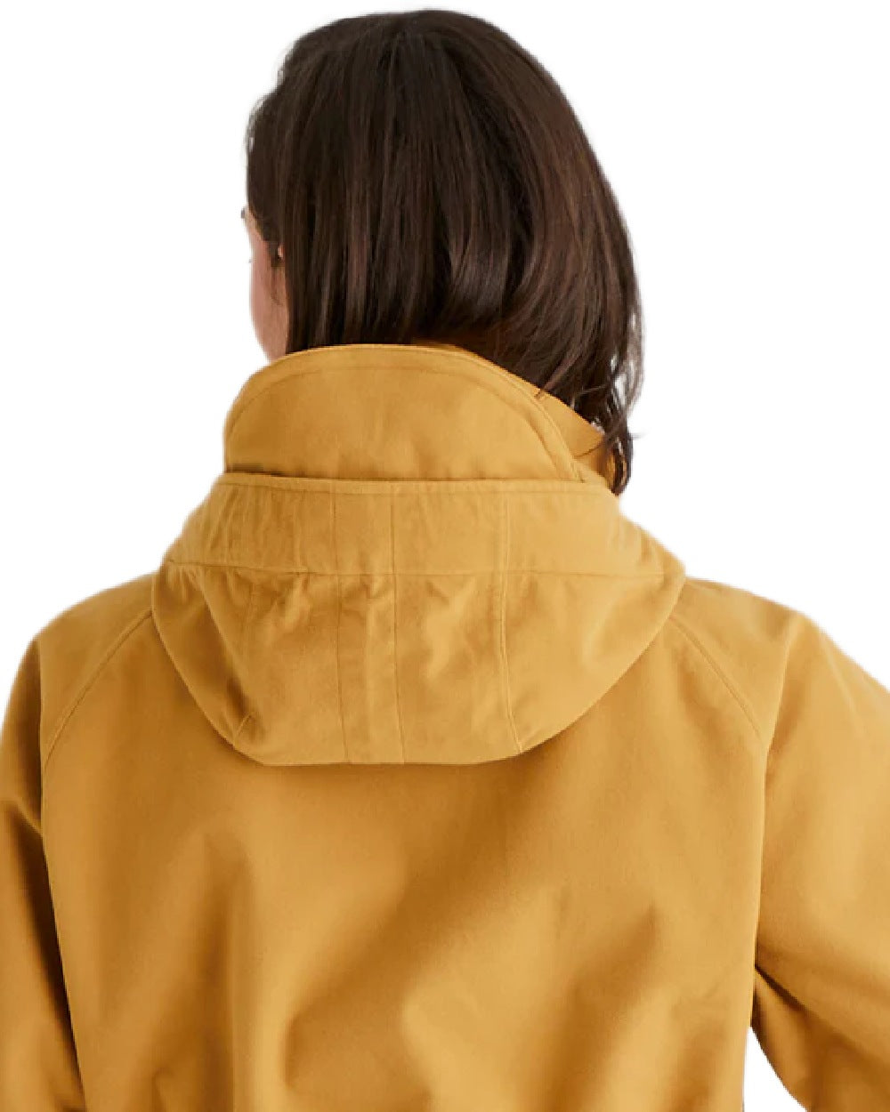 Ochre Coloured Ridgeline Ladies Monsoon Nordic Smock on white background #colour_ochre