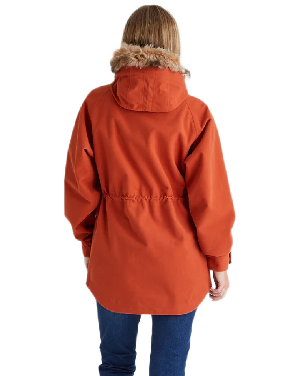 Russet Coloured Ridgeline Ladies Monsoon Nordic Smock on white background #colour_russet