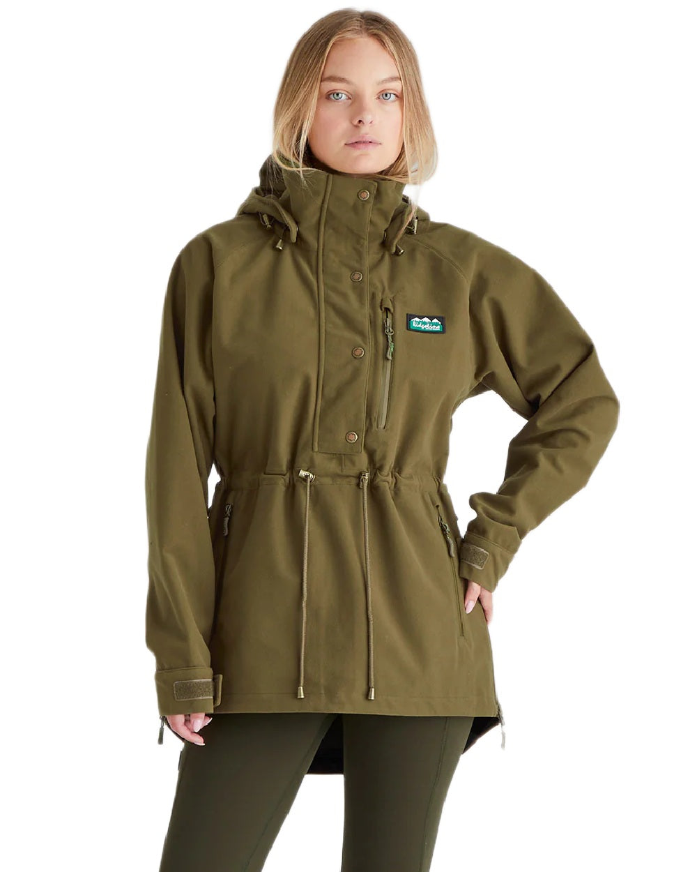 Teak Coloured Ridgeline Ladies Monsoon Nordic Smock on white background #colour_teak
