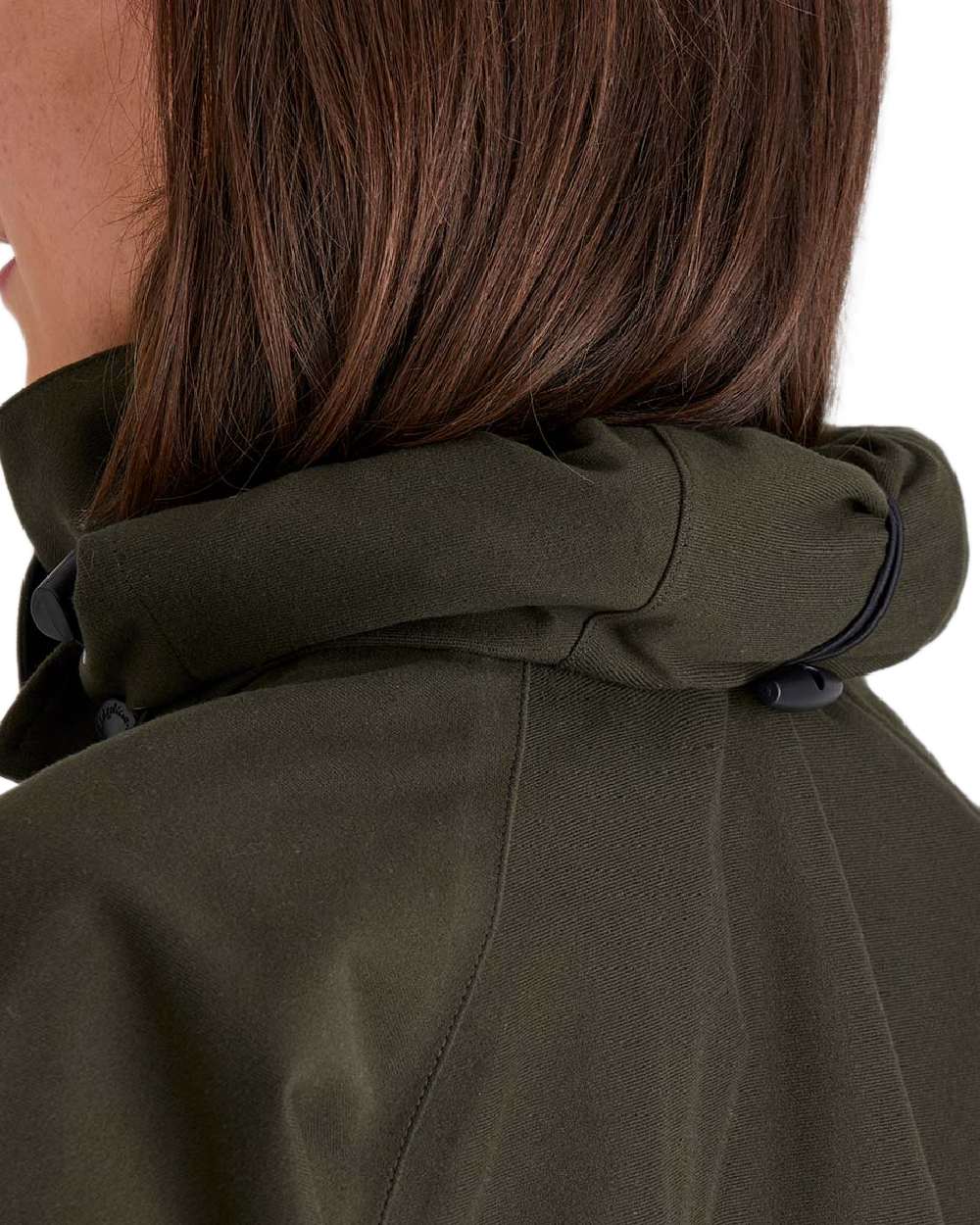 Deep Forest Coloured Ridgeline Ladies Monsoon Waterproof Smock on white background #colour_deep-forest