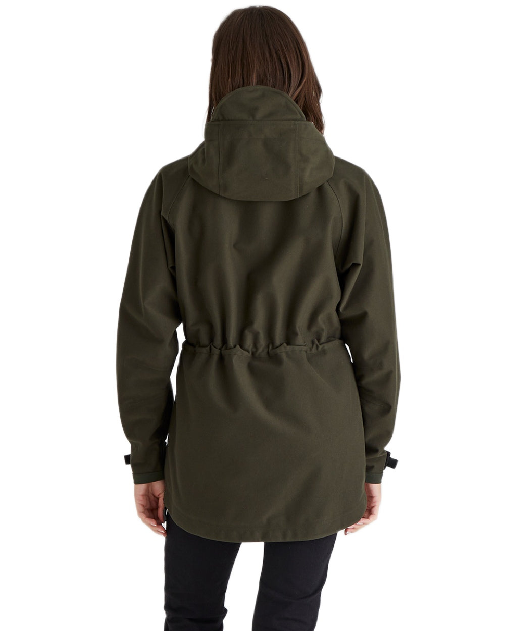 Deep Forest Coloured Ridgeline Ladies Monsoon Waterproof Smock on white background #colour_deep-forest