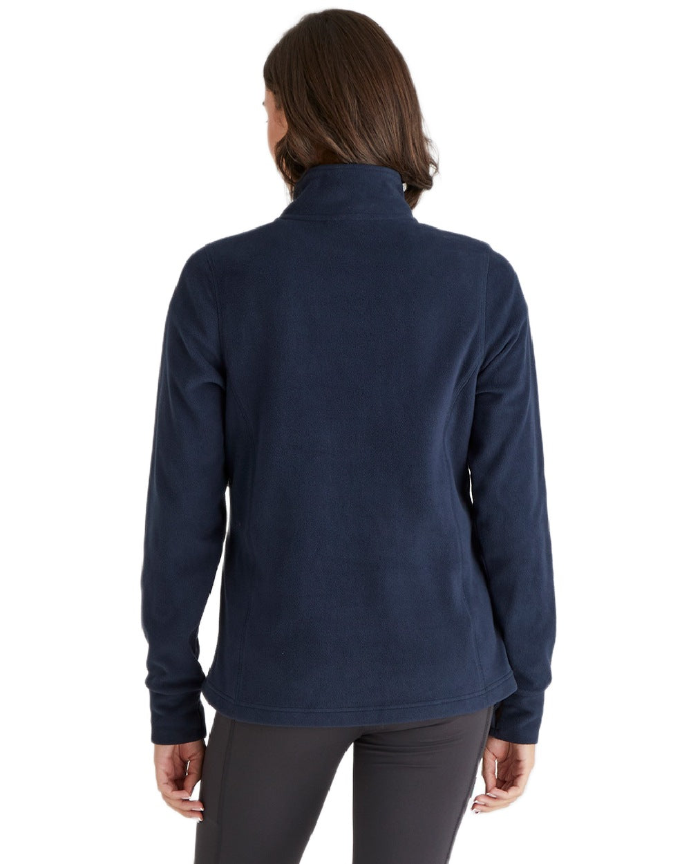 Navy coloured Ridgeline Ladies Narvik Fleece on white background #colour_navy