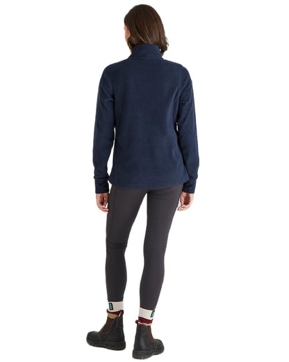 Navy coloured Ridgeline Ladies Narvik Fleece on white background #colour_navy