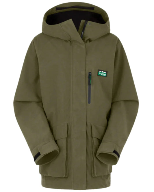 Ivy Green Coloured Ridgeline Ladies Rhea Jacket on white background #colour_ivy-green
