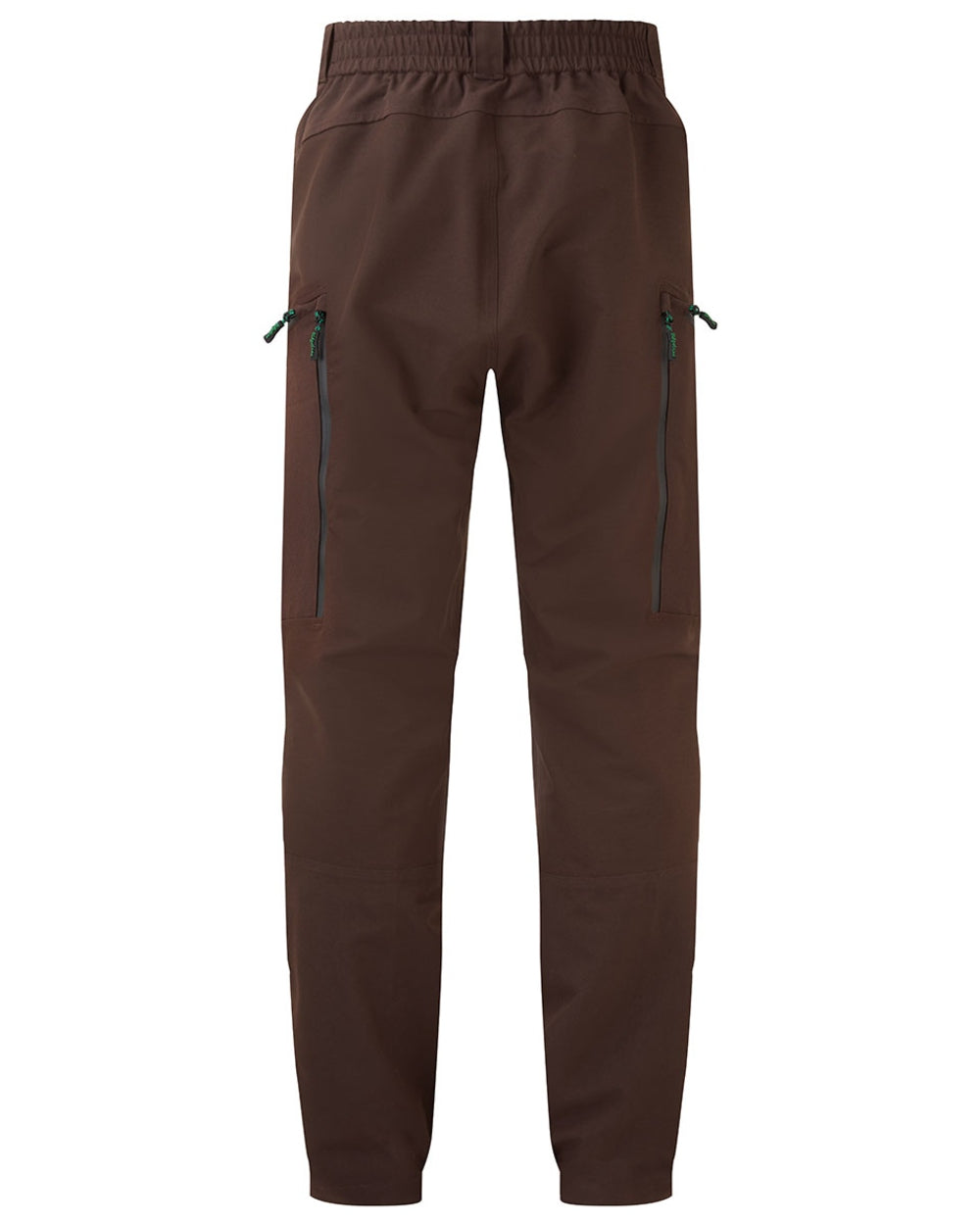 Deep Bark coloured Ridgeline Mens Cambrian Trousers on white background #colour_deep-bark