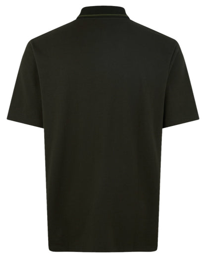 Deep Forest coloured Ridgeline Mens Kilworth Polo Shirt on white background #colour_deep-forest
