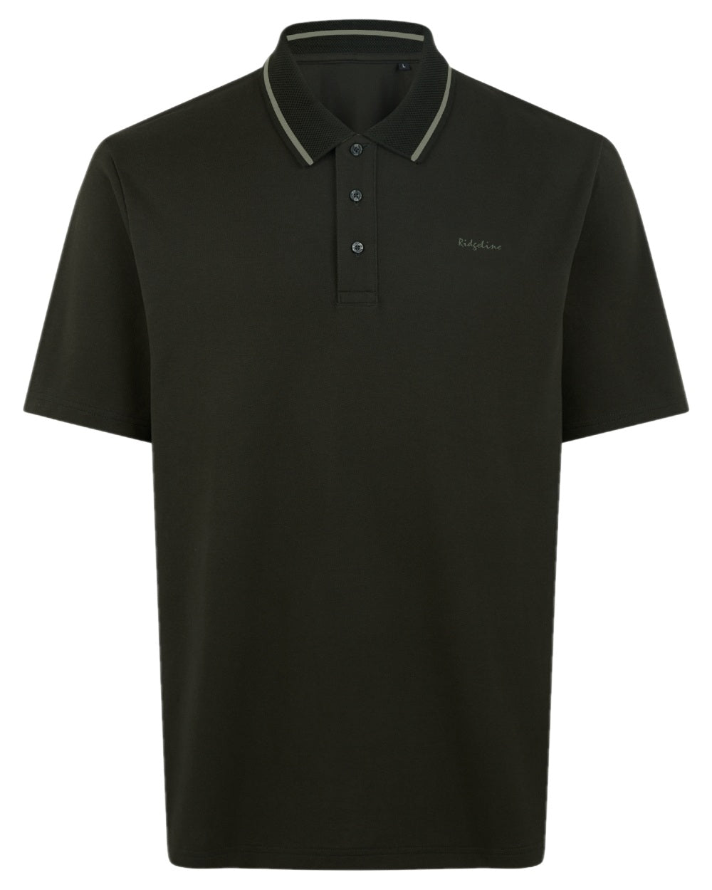 Deep Forest Coloured Ridgeline Mens Kilworth Polo Shirt on white background #colour_deep-forest