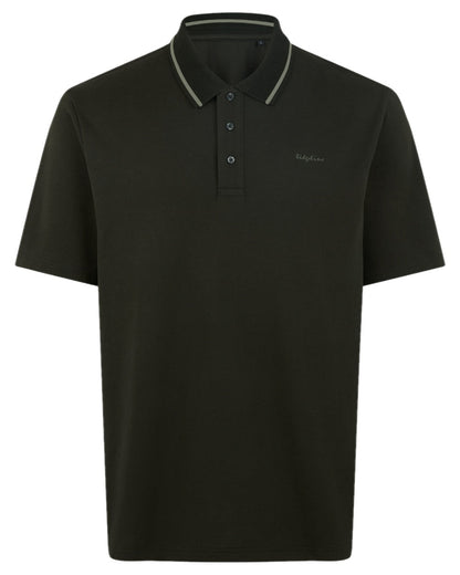 Deep Forest coloured Ridgeline Mens Kilworth Polo Shirt on white background #colour_deep-forest