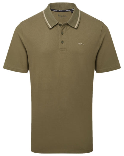 Ivy Green Coloured Ridgeline Mens Kilworth Polo Shirt on white background #colour_ivy-green