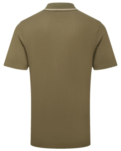 Ivy Green Coloured Ridgeline Mens Kilworth Polo Shirt on white background #colour_ivy-green