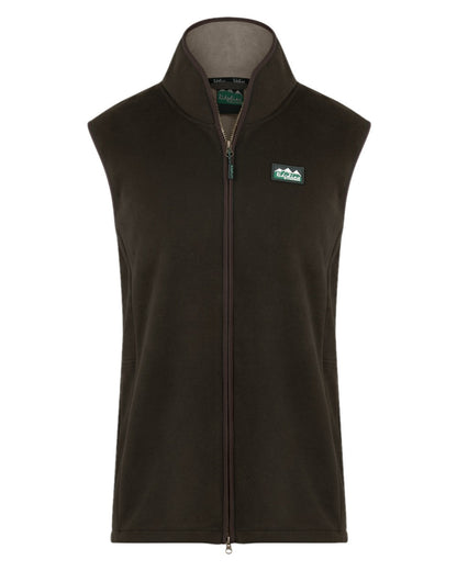 Deep Forest coloured Ridgeline Mens Kodiak Gilet on white background #colour_deep-forest