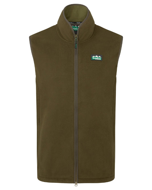 Moody Teak Coloured Ridgeline Mens Kodiak Gilet on white background #colour_moody-teak